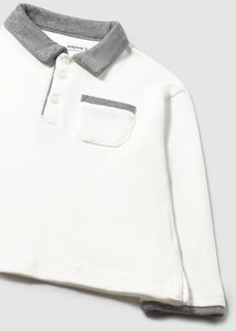Baby Boy White/Grey Polo