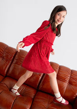 Load image into Gallery viewer, Girl Pleated Red Dress

