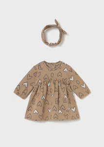 Baby Girl Jacquard Dress w/ Headband
