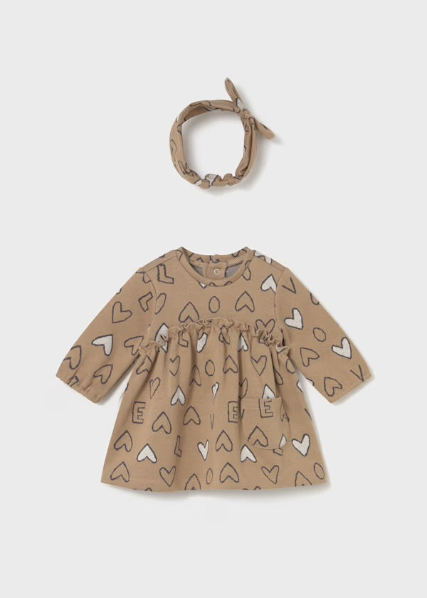 Baby Girl Jacquard Dress w/ Headband