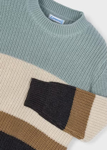 Color Block Knit Sweater