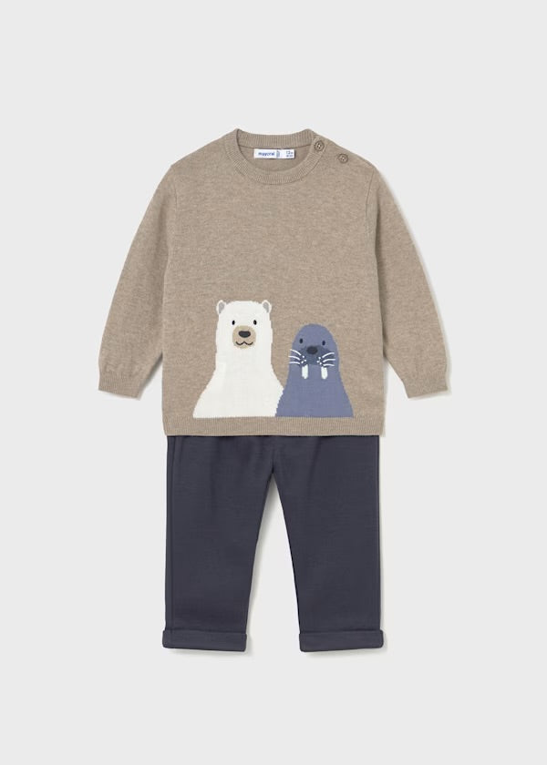 Animal Friends Sweater Set