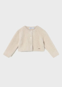 Baby Knit Cardigan with Faux Fur