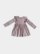 Load image into Gallery viewer, Girl&#39;s Lilac Ruffle Dress
