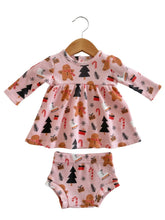 Load image into Gallery viewer, Gingerbread Dress + Bloomer
