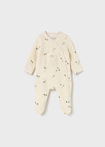 Velour Footed Romper
