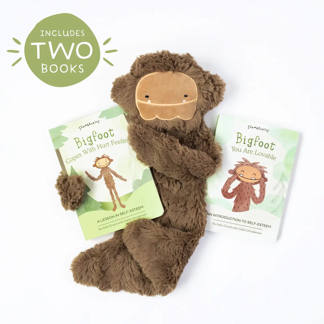 Bigfoot's Self Esteem Plush Snuggler Set - with 2 Books