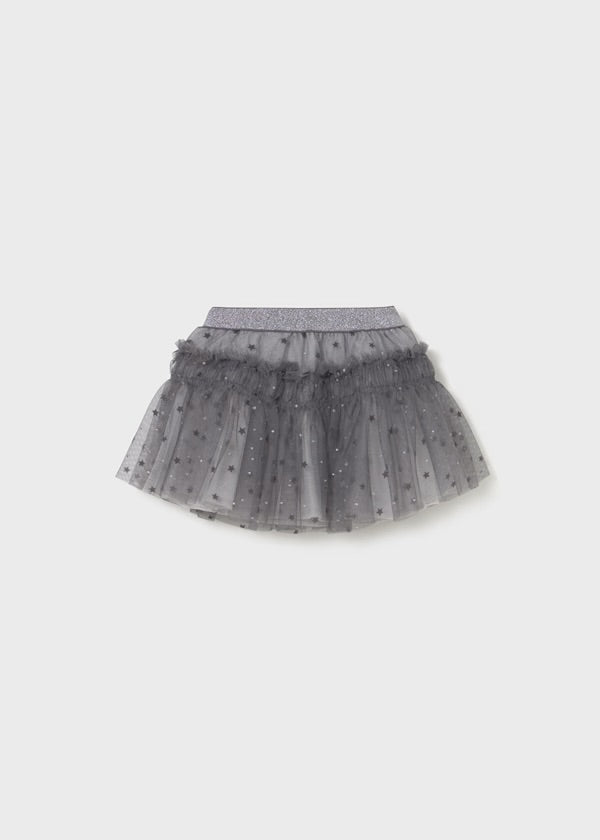 Silver Polka Dot Star Skirt