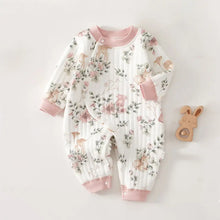 Load image into Gallery viewer, Floral Quilted Romper
