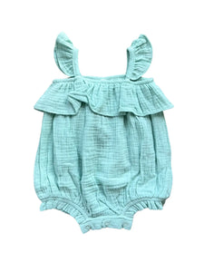 Harbor Blue Gauze Romper