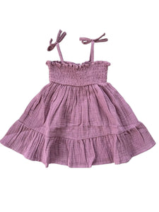 Dusty Mauve Tiered Dress