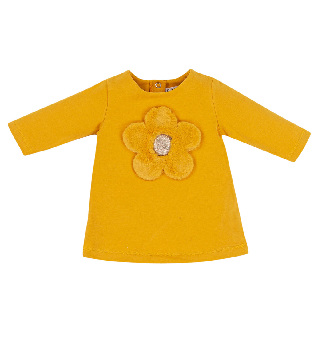 Baby Floral Mustard Dress