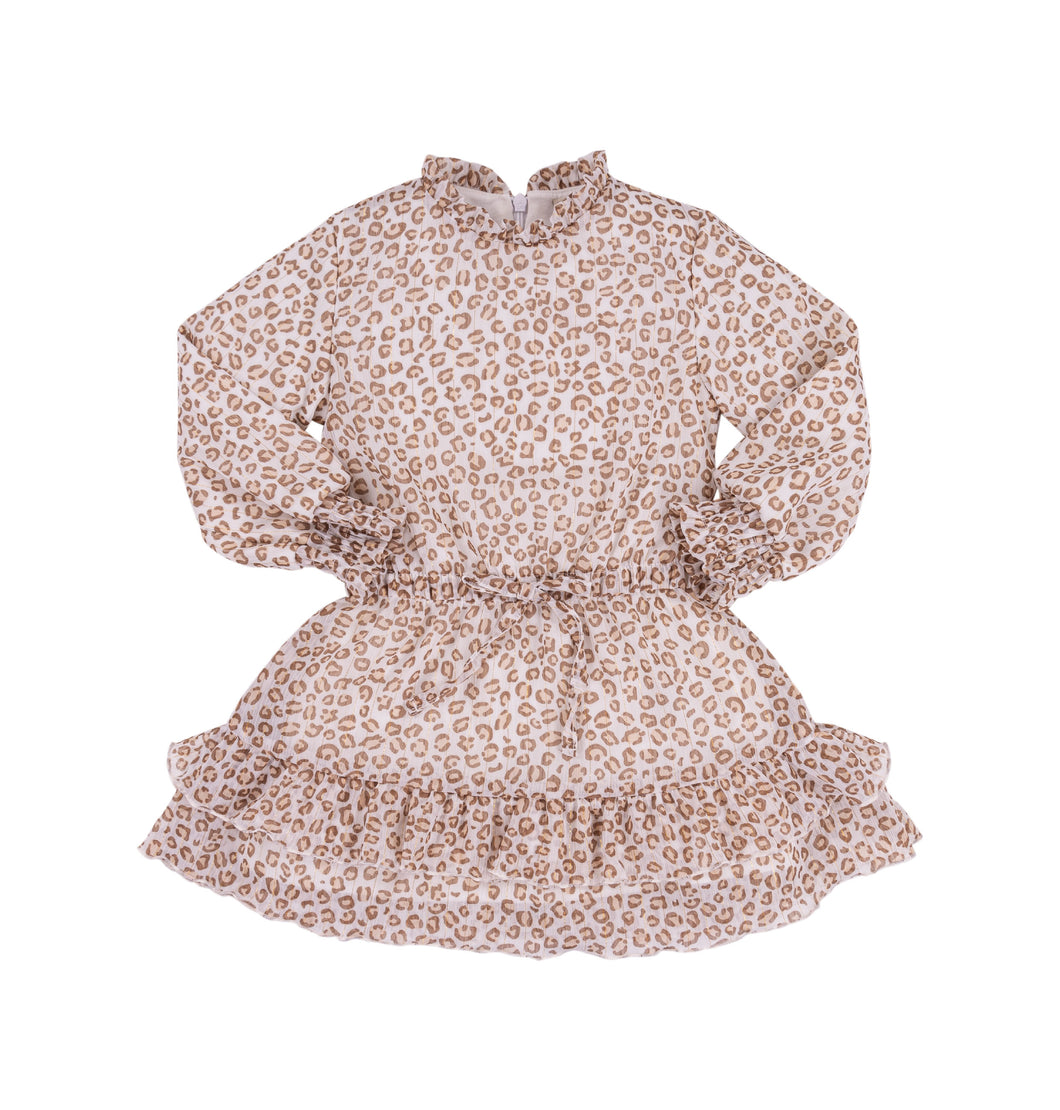Cheetah Chiffon Dress