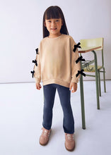 Load image into Gallery viewer, Navy Bow Sweatshirt Set
