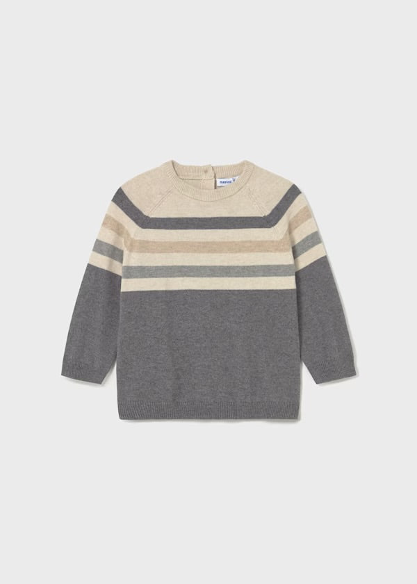 Grey/Beige Striped Sweater