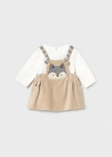 Load image into Gallery viewer, Newborn Girl Corduroy Dungaree Dress
