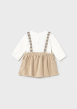 Load image into Gallery viewer, Newborn Girl Corduroy Dungaree Dress
