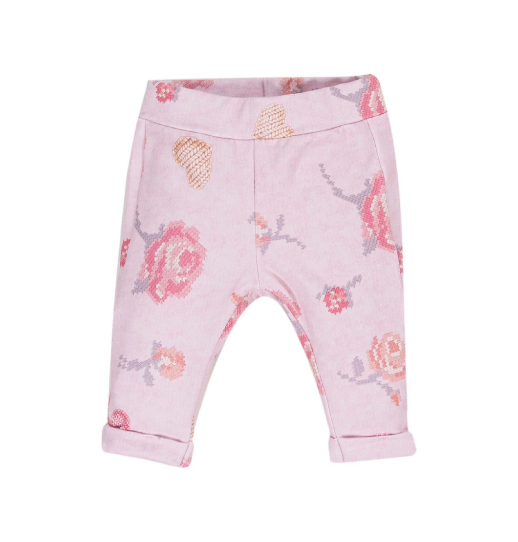 Heart Floral Fleece Sweatpants