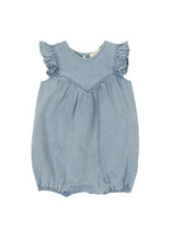 Load image into Gallery viewer, Denim Flutter Romper
