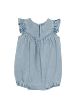 Load image into Gallery viewer, Denim Flutter Romper
