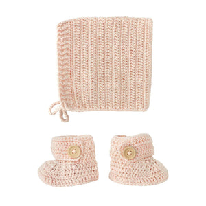 Bonnet Bootie & Blanket Set