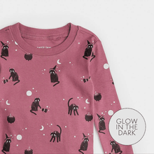Load image into Gallery viewer, Black Cat Glow In The Dark PJ&#39;s
