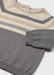 Grey/Beige Striped Sweater
