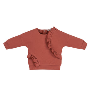 Rust Fleece Sweatshirt