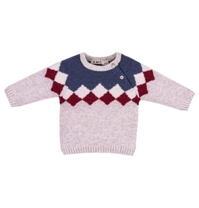 Baby Red and Blue Knit Sweater