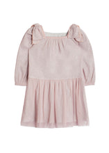Load image into Gallery viewer, Phoebe Bow Soft Tulle &amp; Sparkling Knit Dress
