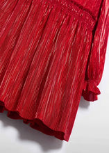 Load image into Gallery viewer, Girl Pleated Red Dress
