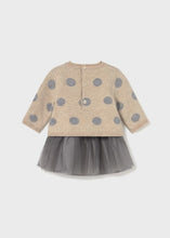 Load image into Gallery viewer, Grey Tulle Dress Sweater Set
