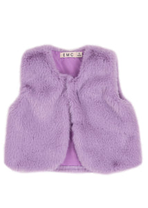 Purple Faux Fur Vest