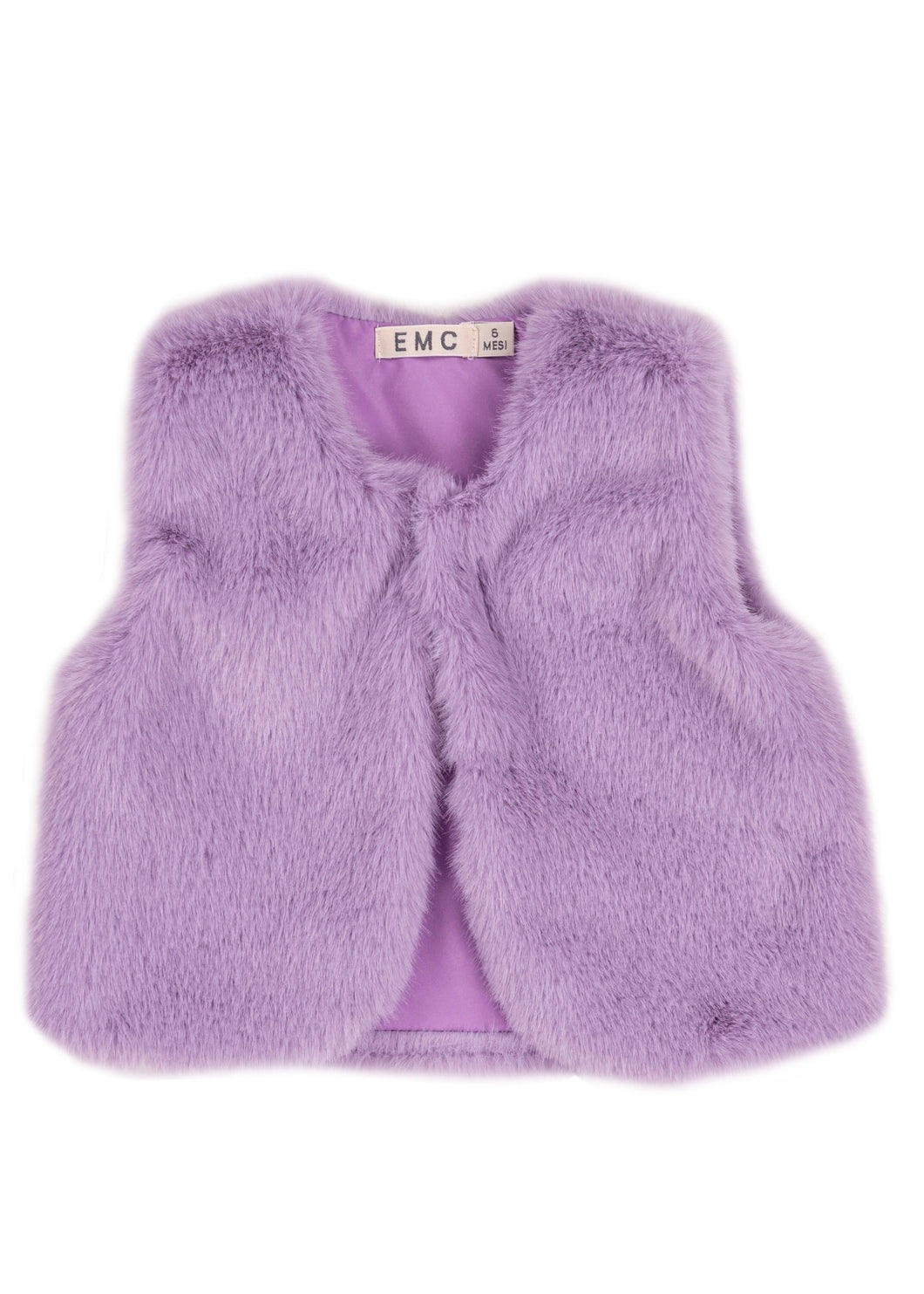 Purple Faux Fur Vest
