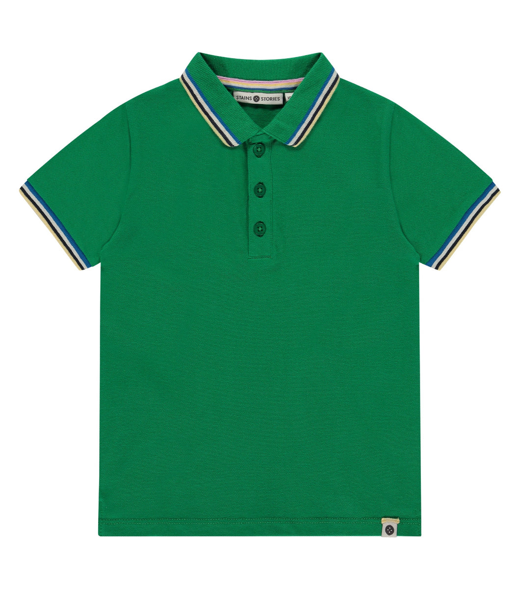 Green Short Sleeve Polo