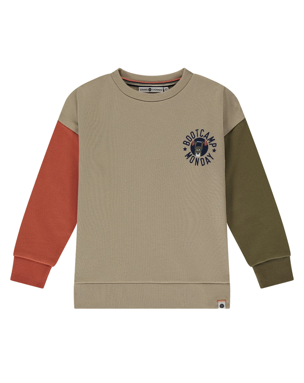 Boys Tri Color Sweatshirt
