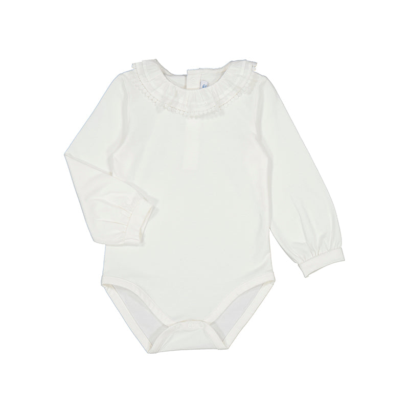 Simple White Cotton Bodysuit