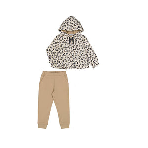 Flower Print Hoodie & Legging Set