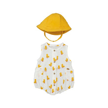 Load image into Gallery viewer, Gauze Romper w/ Hat
