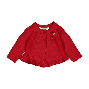Holiday Ruffle Knit Cardigan