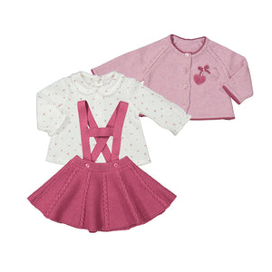Cherry Hearts Skirt and Top Set