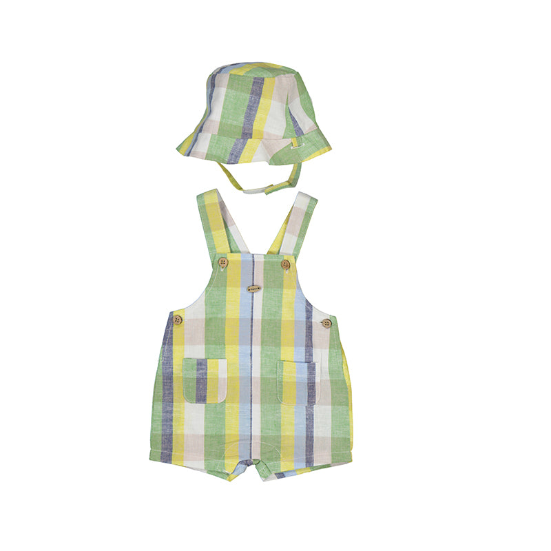 Baby Boys Overall & Hat Set