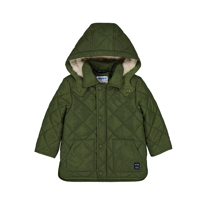 Army Green Quilted Coat