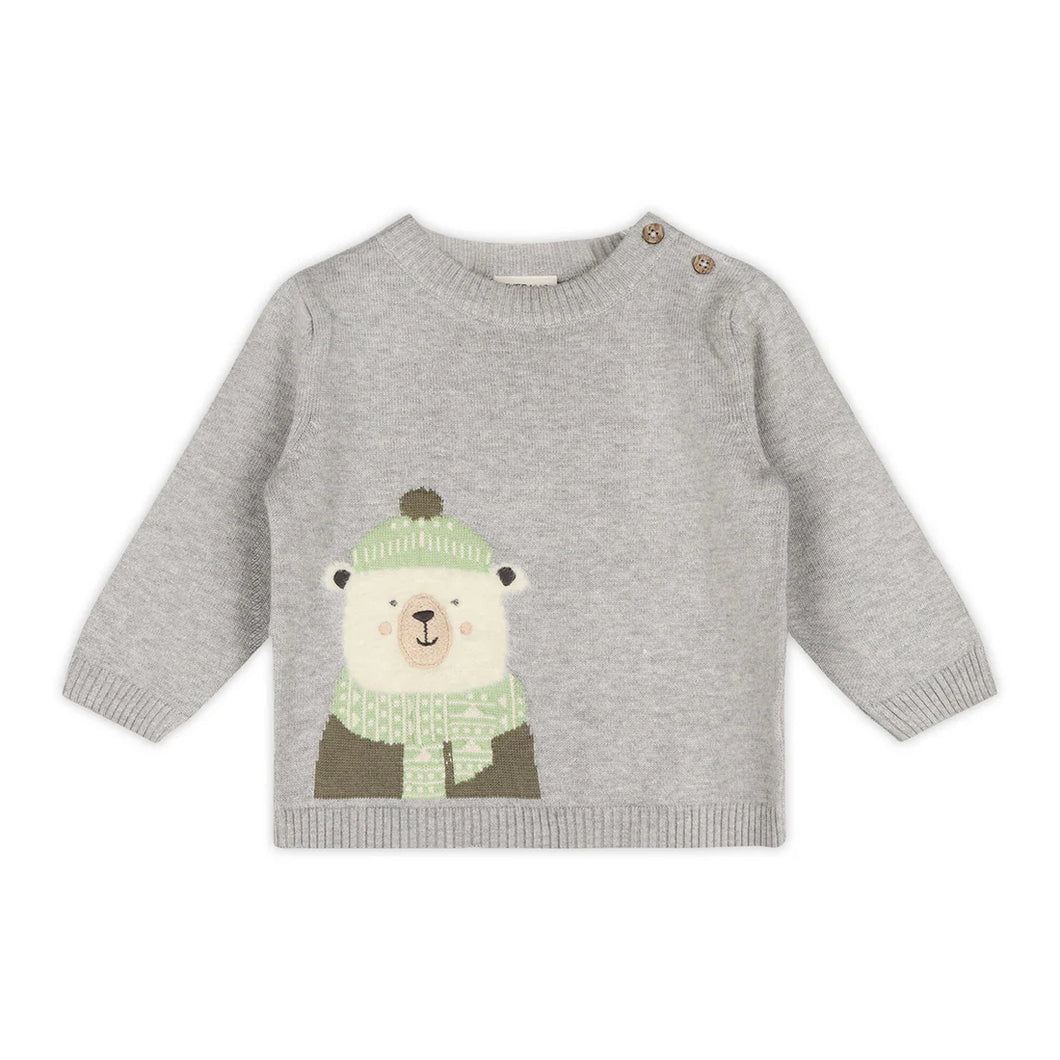 Happy Polar Bear Jacquard Sweater