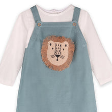 Load image into Gallery viewer, Lion Knit Baby Overall Set
