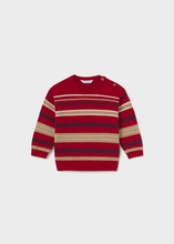 Load image into Gallery viewer, Baby Red Pattern Sweater
