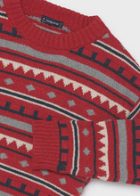 Load image into Gallery viewer, Red Pattern Sweater
