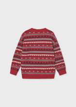 Load image into Gallery viewer, Red Pattern Sweater
