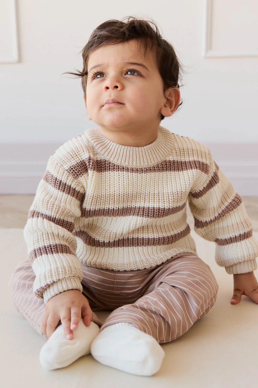 Terracotta Striped Pants