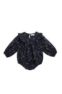 Malia Romper -Bianca Noir